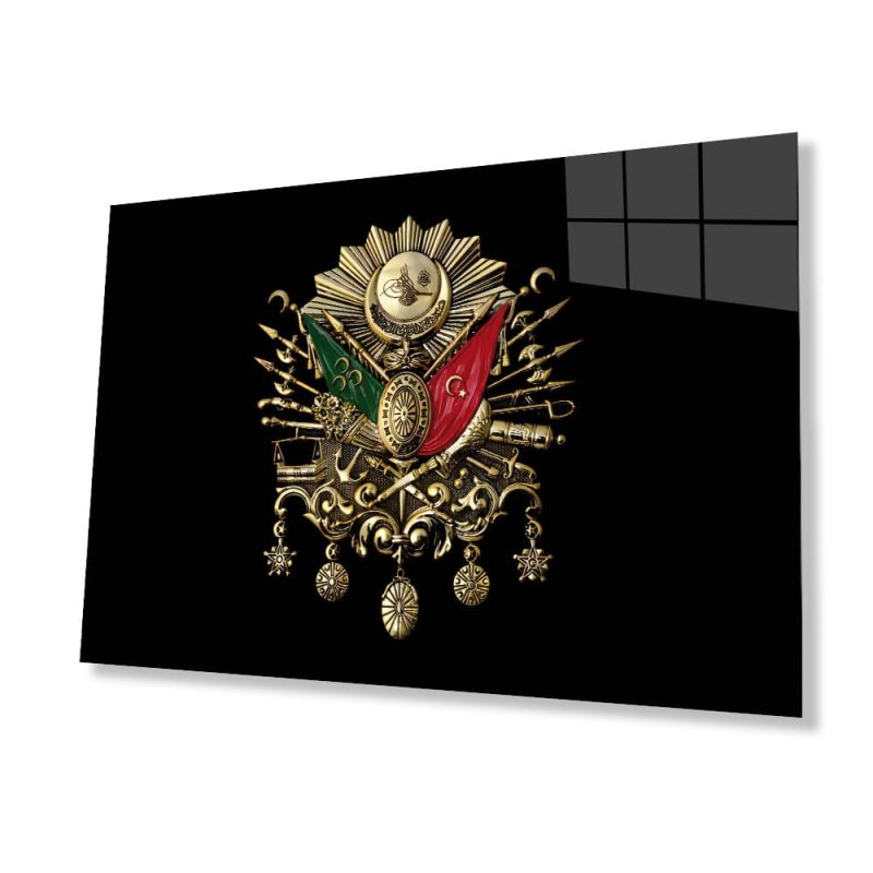 Osmanlı Arması Cam Tablo