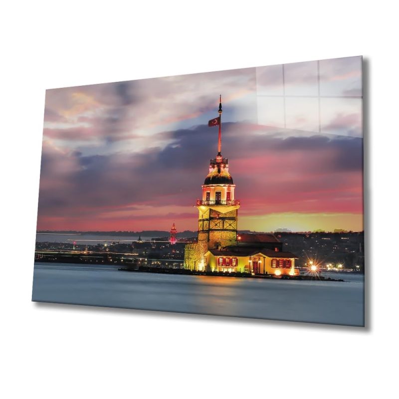 Kız Kulesi Cam Tablo