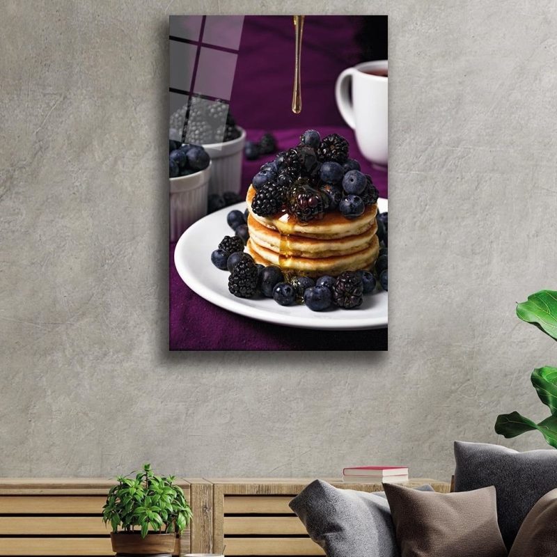 Meyveler Cam Tablo 4mm Dayanıklı Temperli Cam