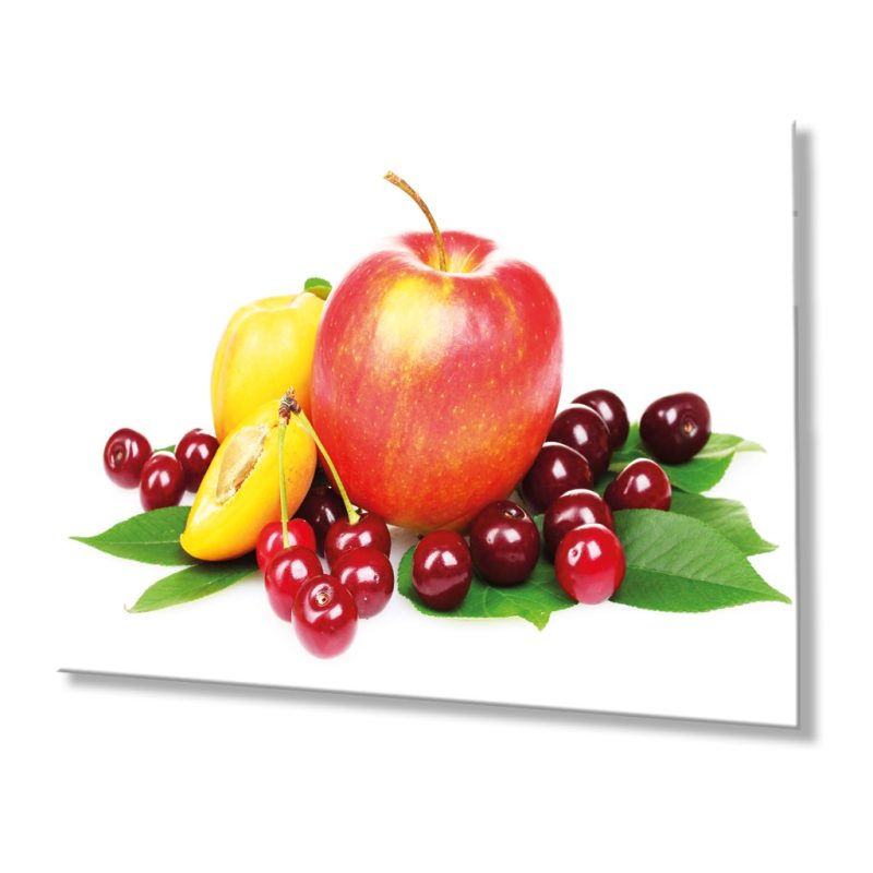 Meyveler Cam Tablo 4mm Dayanıklı Temperli Cam