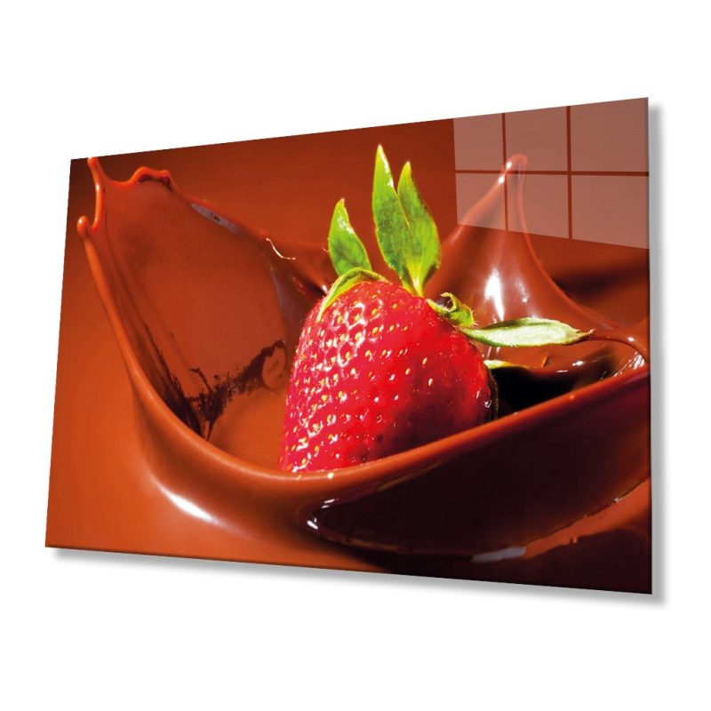 Meyveler Cam Tablo 4mm Dayanıklı Temperli Cam