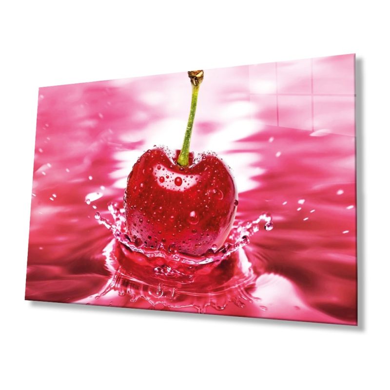 Meyveler Cam Tablo 4mm Dayanıklı Temperli Cam