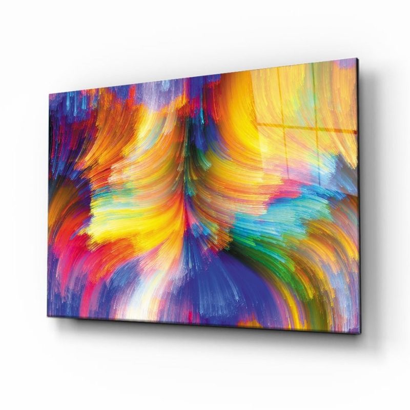 Soyut Cam Tablo 4mm Dayanıklı Temperli Cam