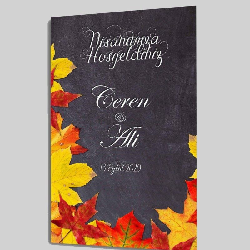 Düğün Nişan Sünnet için Hoşgeldiniz Cam Tablo 4mm Temperli Cam Sağlam