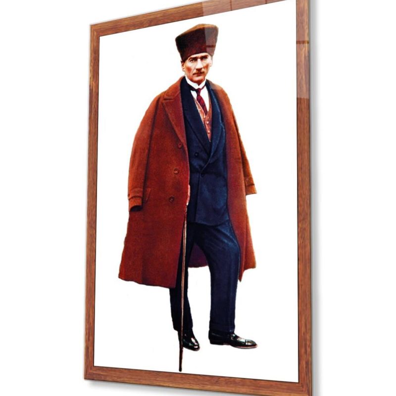Atatürk Cam Tablo 4mm Dayanıklı Temperli Cam, Atatürk Glass Wall Art
