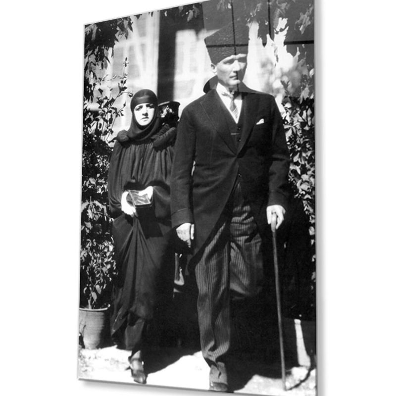 Atatürk Cam Tablo 4mm Dayanıklı Temperli Cam, Atatürk Glass Wall Art