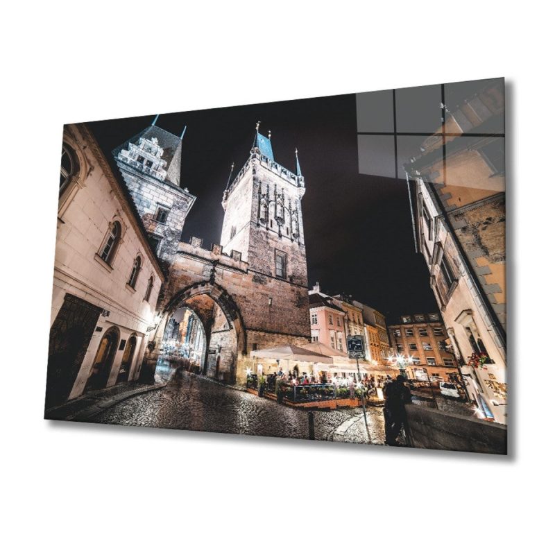 Köprü Cam Tablo, Ev ve Ofis Duvar Dekoru, Hediyelik Büyük Temperli 4 mm Cam Tablo