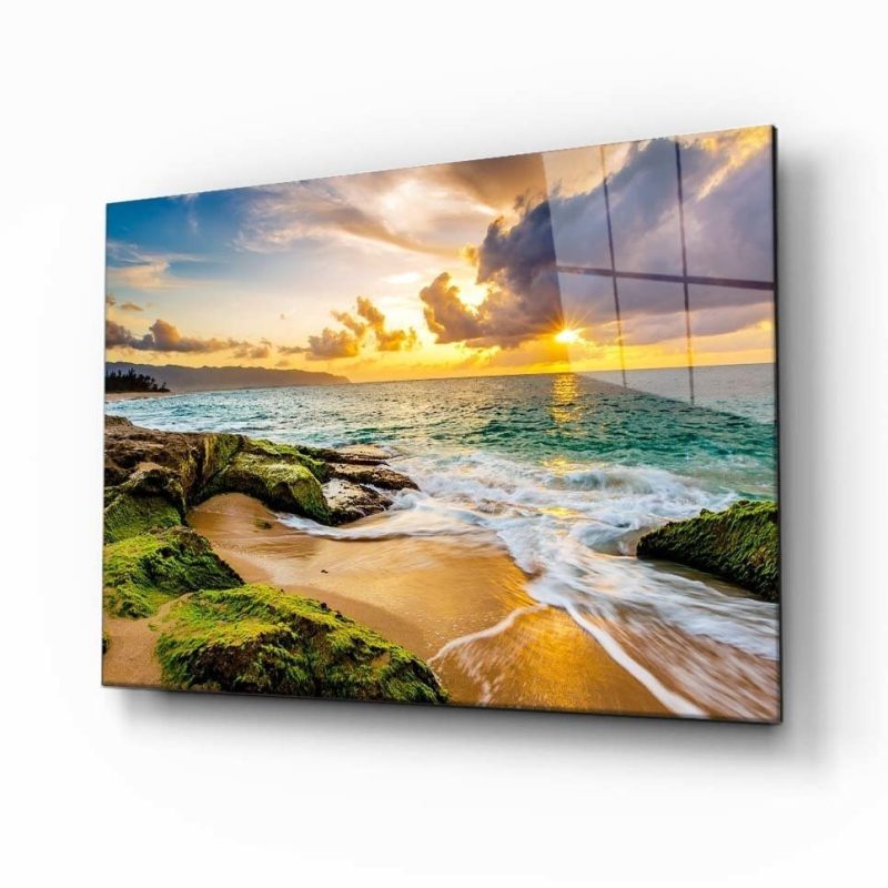 Doğa Manzara Cam Tablo 4mm Dayanıklı Temperli Cam