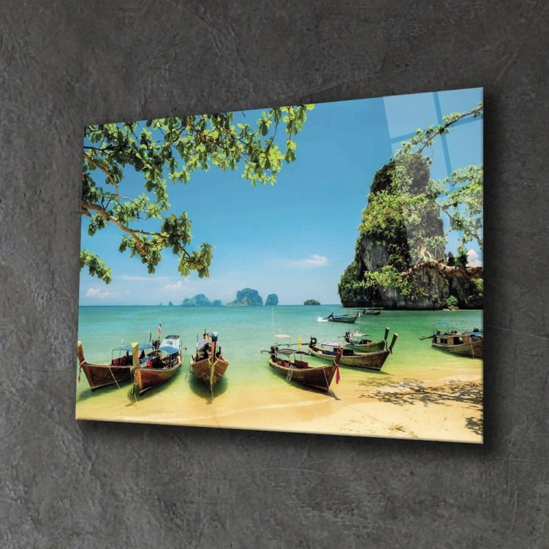 Doğa Manzara Cam Tablo 4mm Dayanıklı Temperli Cam