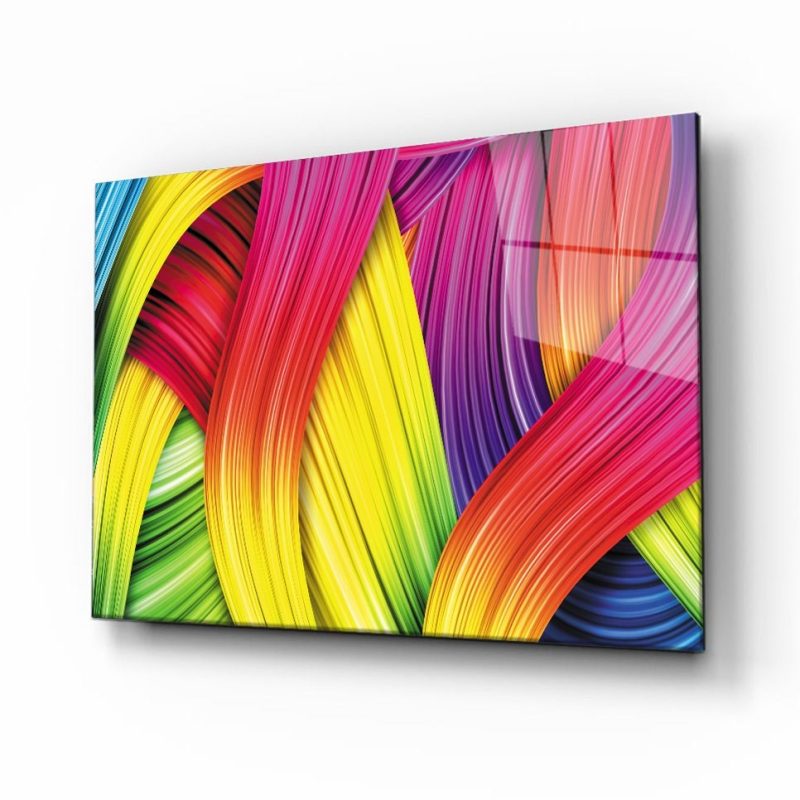 Soyut Cam Tablo 4mm Dayanıklı Temperli Cam