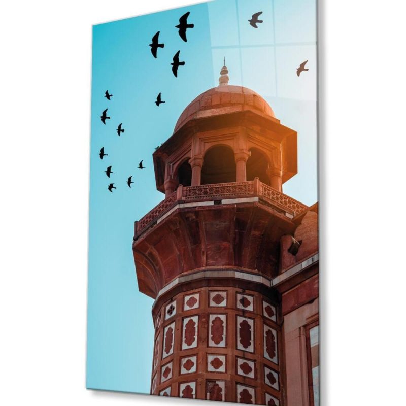 Cami Motif Dini Duvar Dekoru Cam Tablo 4mm Dayanıklı Temperli Cam