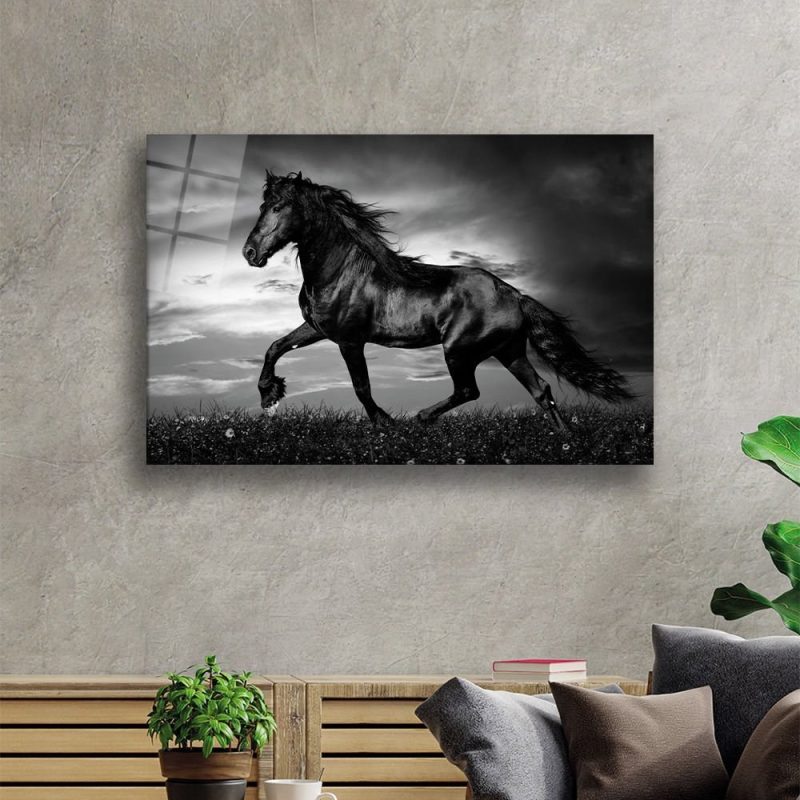 At 7 Hayvan Cam Tablo