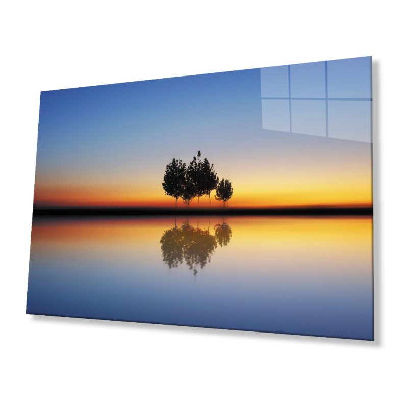 Doğa Manzara Cam Tablo 4mm Dayanıklı Temperli Cam