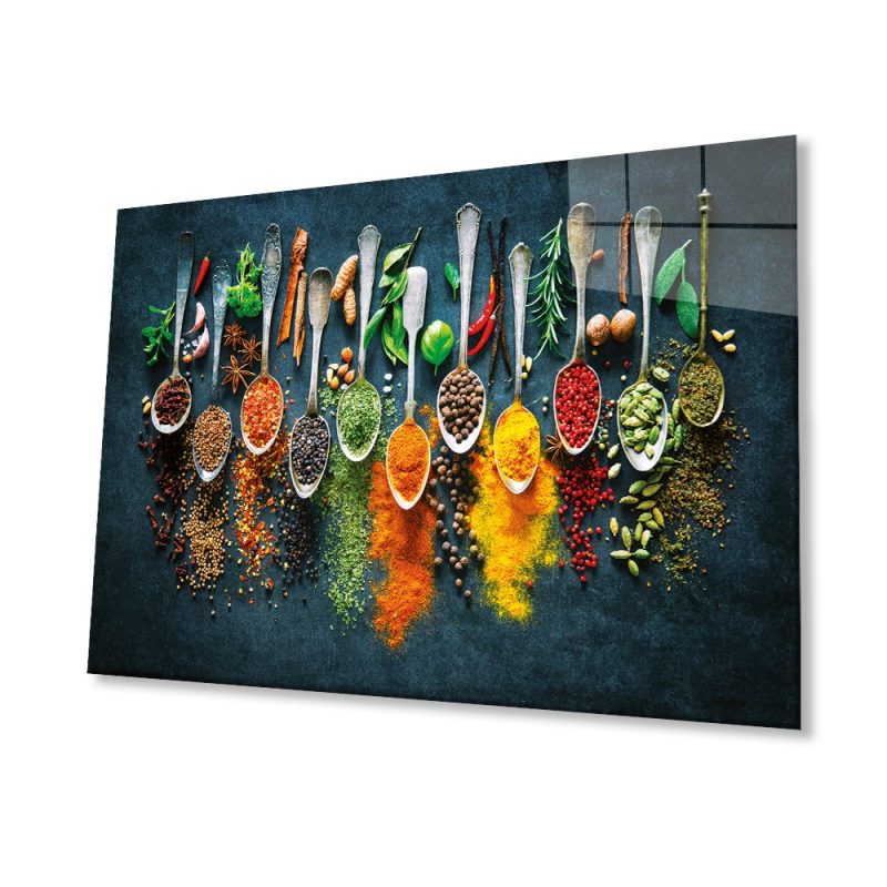 Baharatlar 4mm Dayanıklı Cam Tablo Temperli Cam