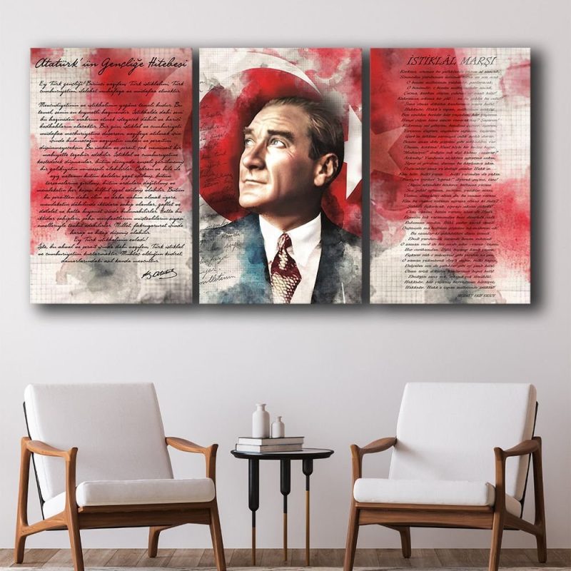 Atatürk-İstiklal Marşı-Gençliğe Hitabe(Toplam 3 parça)