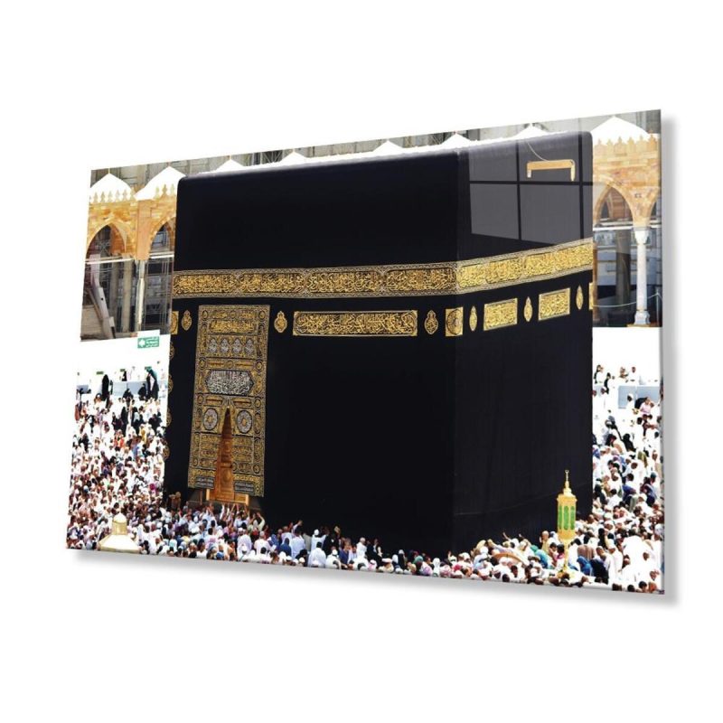 Kabe Kutsal Topraklar Dini Duvar Dekoru Cam Tablo 4mm Dayanıklı Temperli Cam