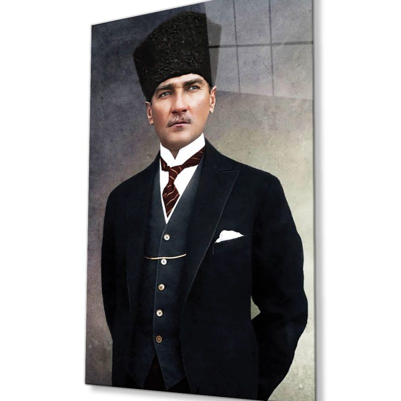 Atatürk 4mm Dayanıklı Cam Tablo Temperli Cam