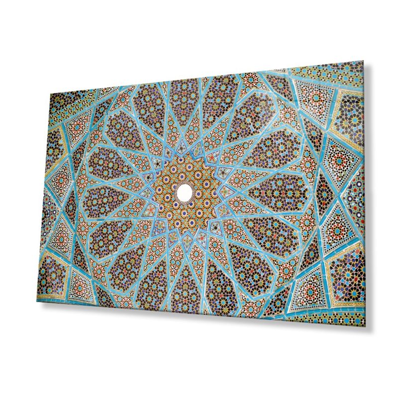 Dini İslami Motif Cam Tablo Ev ve Ofis Duvar Dekoru Hediyelik Büyük Tablo Cam