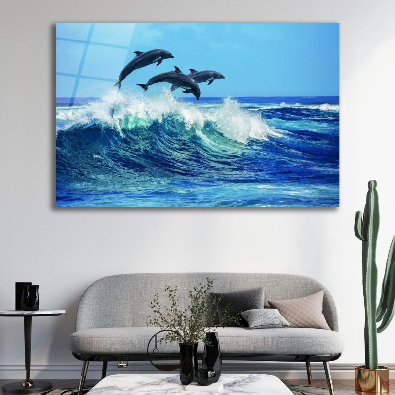 Yunus Deniz Cam Tablo, Ev Ofis Salon Hediyelik Duvar Dekoru
