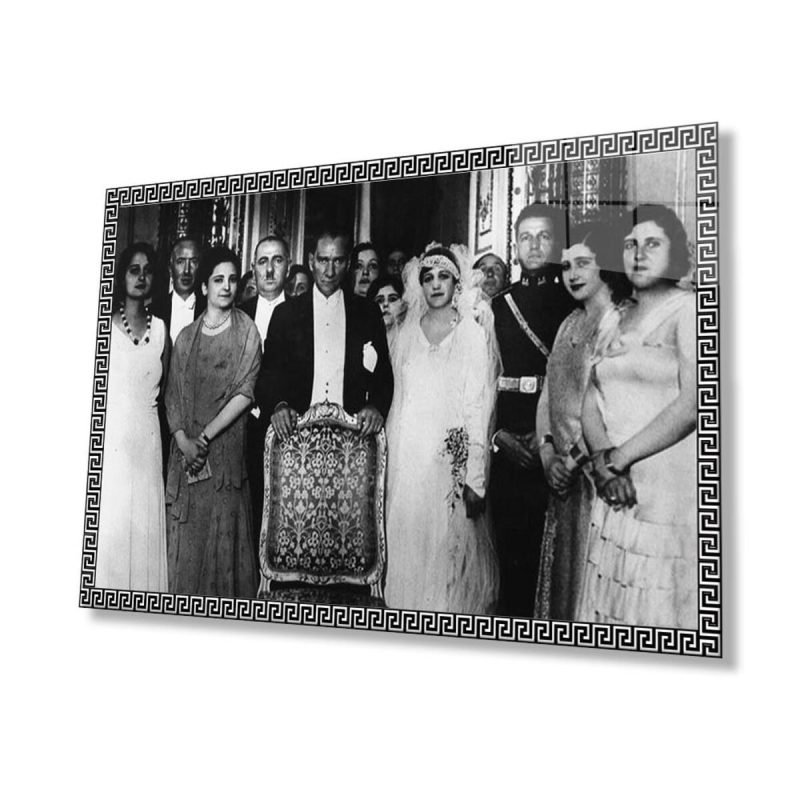 Atatürk Cam Tablo 4mm Dayanıklı Temperli Cam, Atatürk Glass Wall Art