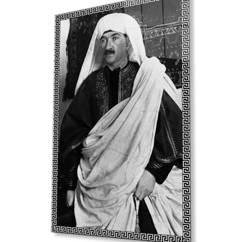 Atatürk Cam Tablo 4mm Dayanıklı Temperli Cam, Atatürk Glass Wall Art
