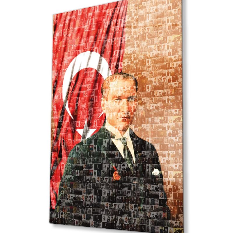Atatürk Cam Tablo 4 mm Dayanıklı Temperli Cam