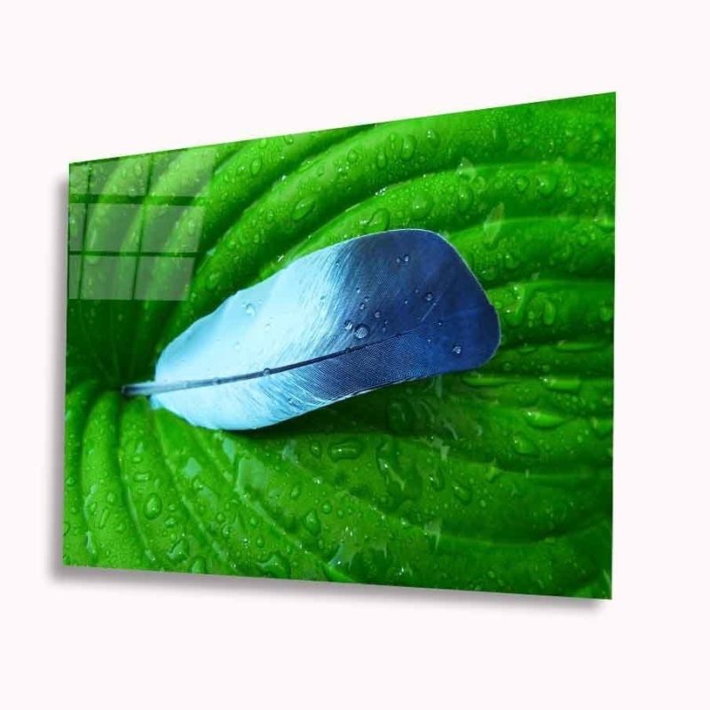 Mavi Tüy Cam Tablo 4mm Dayanıklı Temperli Cam