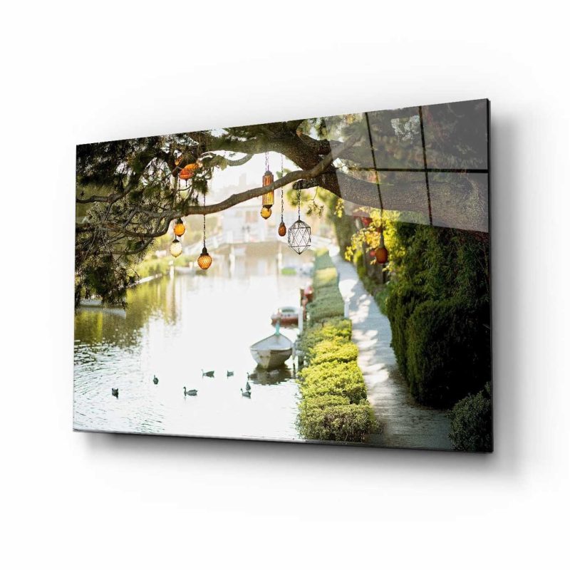 ÇiçekDoğa Manzara Cam Tablo 4mm Dayanıklı Temperli Cam