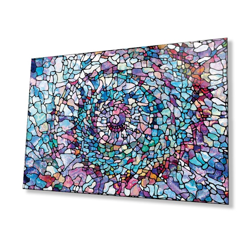 Renkli Soyut Cam Tablo