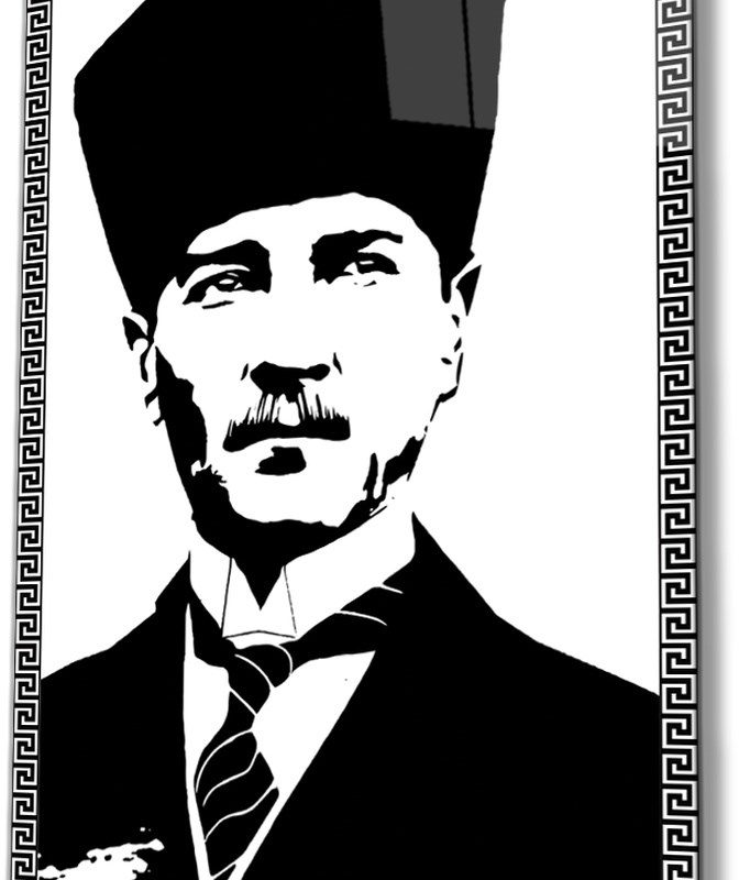 Atatürk Cam Tablo 4 Mm Dayanıklı Temperli Cam