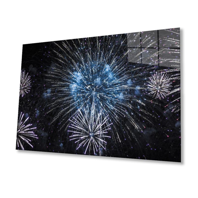 Parıltılı Cam Tablo, Ev ve Ofis Duvar Dekoru, Hediyelik Büyük Temperli 4 mm Cam Tablo