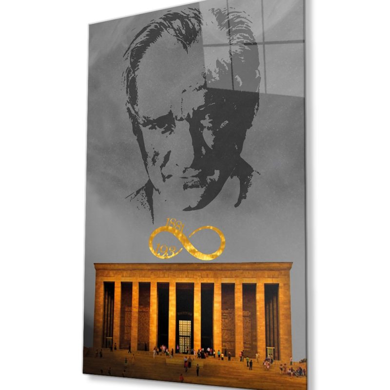 Atatürk Cam Tablo 4 mm Dayanıklı Temperli Cam