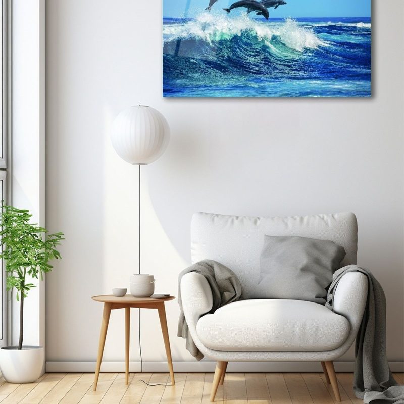 Dekoratif Duvar Tablosu Temperli Cam Tablo 36x23 cm