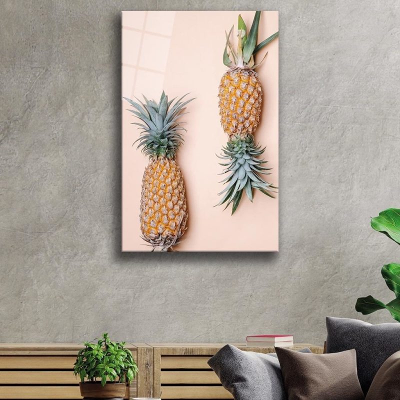 Meyveler Cam Tablo 4mm Dayanıklı Temperli Cam