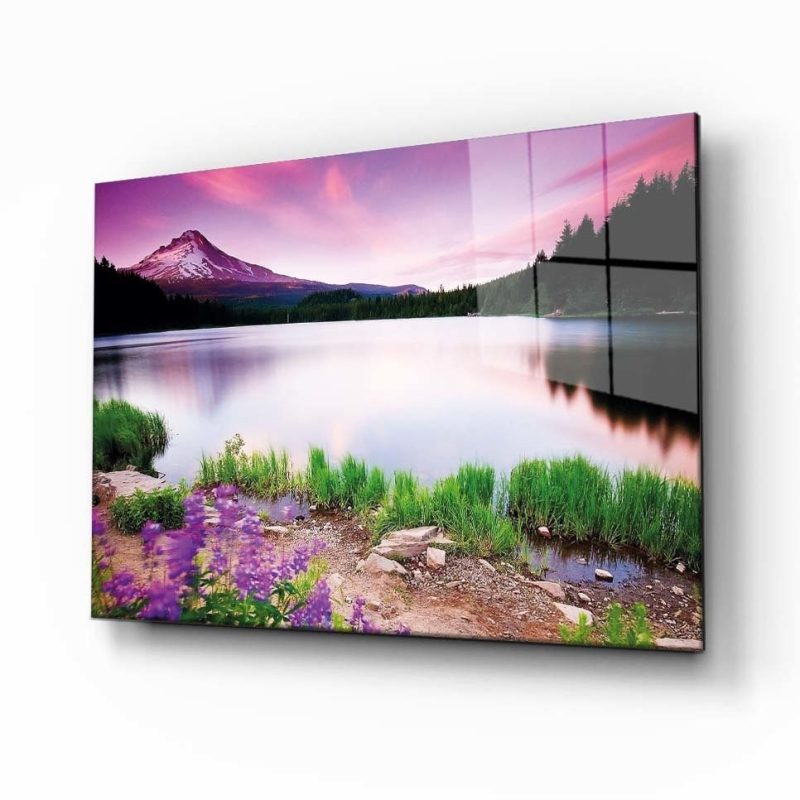 Doğa Manzara Cam Tablo 4mm Dayanıklı Temperli Cam Tablo