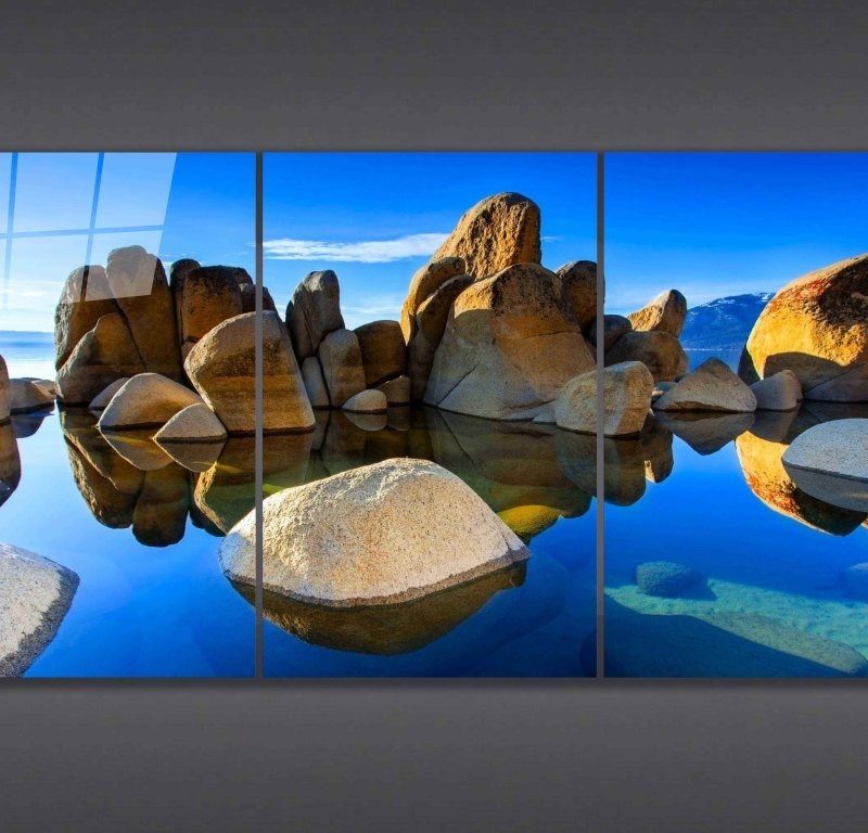 Manzara 3 lü Set Cam Tablo