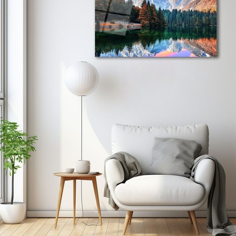 Dekoratif Duvar Tablosu Temperli Cam Tablo 3göl