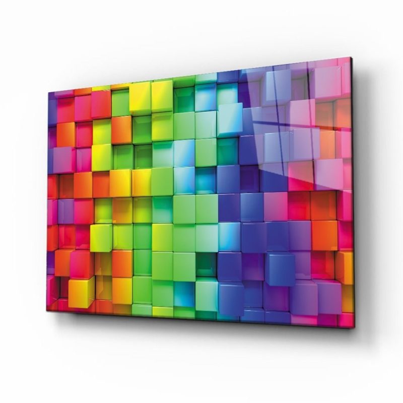 Soyut Cam Tablo 4mm Dayanıklı Temperli Cam