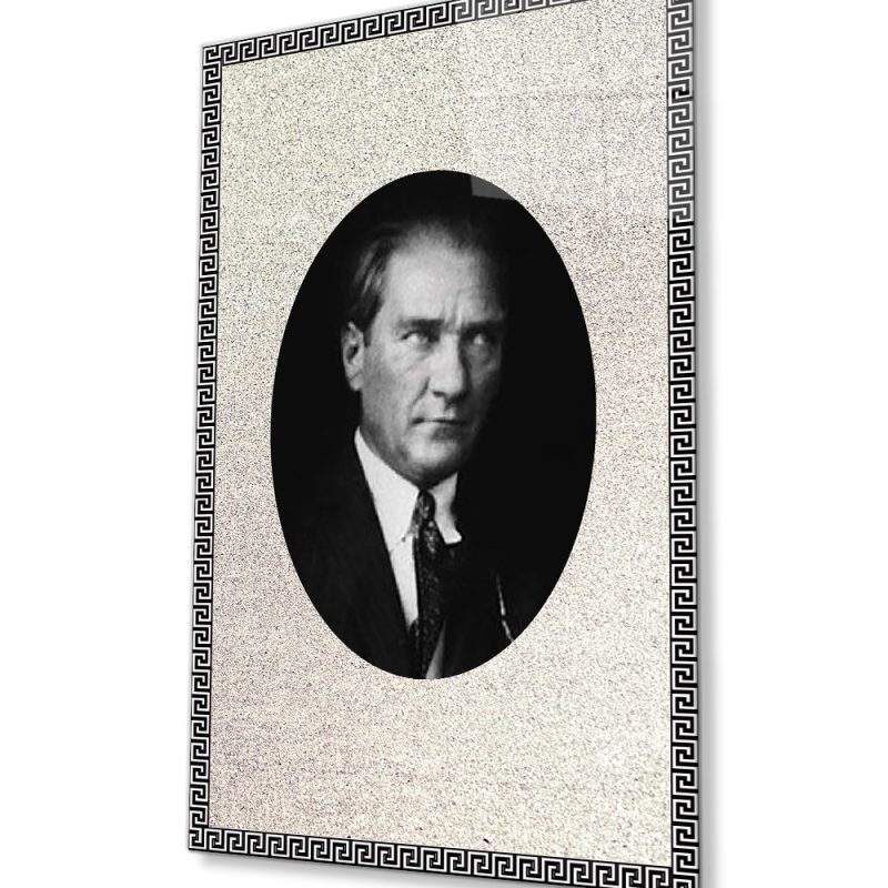 Atatürk Cam Tablo 4 mm Dayanıklı Temperli Cam