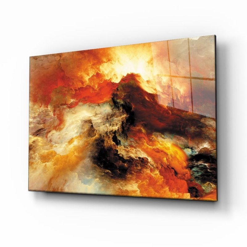 Soyut Cam Tablo 4mm Dayanıklı Temperli Cam