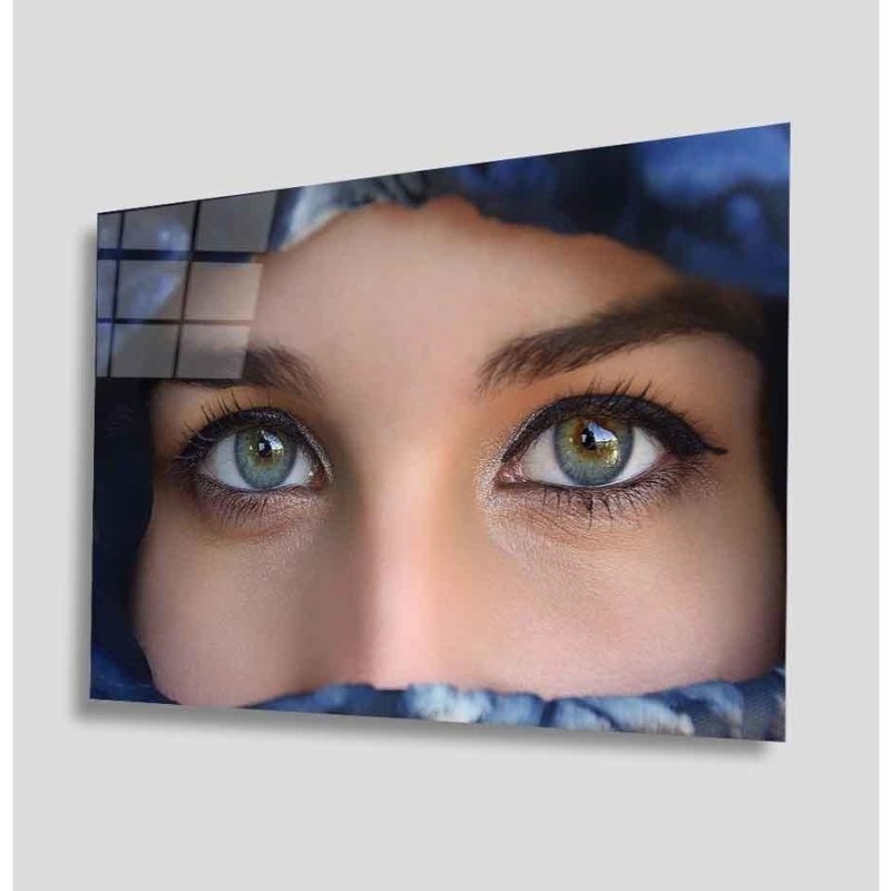 Yeşil Cam Tablo 4mm Dayanıklı Temperli Cam 110*70 CM