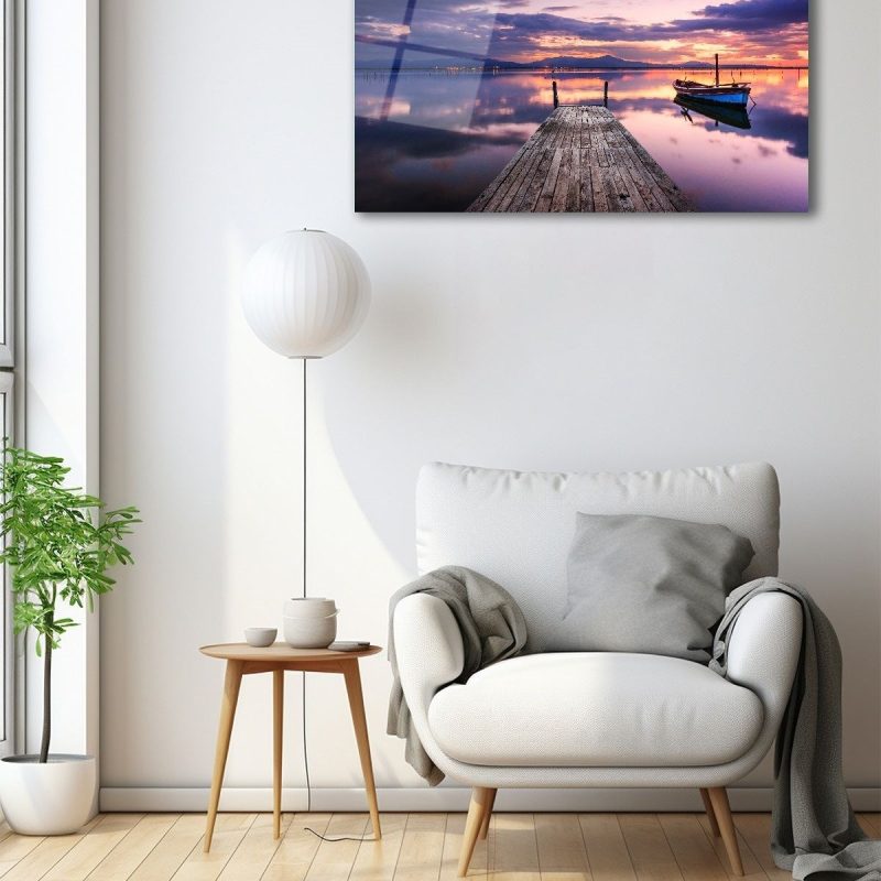 Dekoratif Duvar Tablosu Temperli Cam Tablo manzara