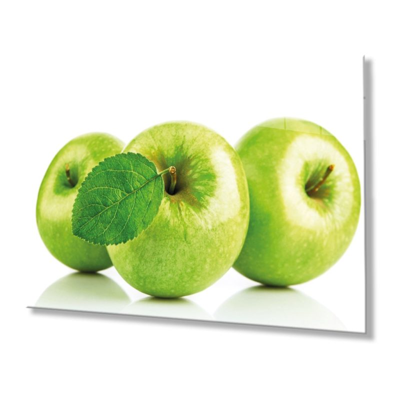Meyveler elma Cam Tablo 4mm Dayanıklı Temperli Cam