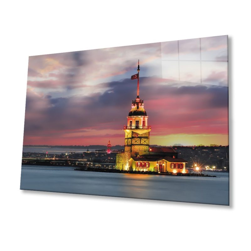 Kız Kulesi Cam Tablo