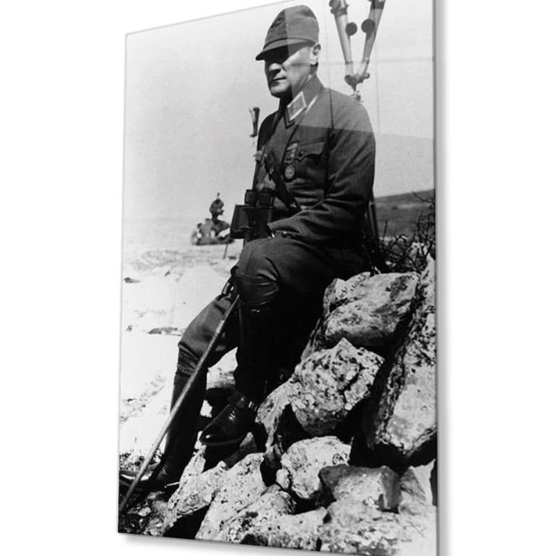 Atatürk Cam Tablo 4mm Dayanıklı Temperli Cam, Atatürk Glass Wall Art