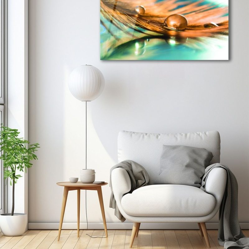 Dekoratif Duvar Tablosu Temperli Cam Tablo 36x23 cm