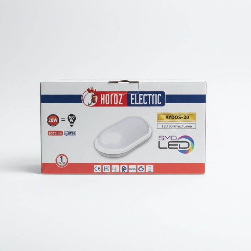 AYDOS-20 LED Armatür – 20W, 2000 Lümen, IP65, SMD LED, Suya ve Toza Dayanıklı Dış Mekan Aydınlatma