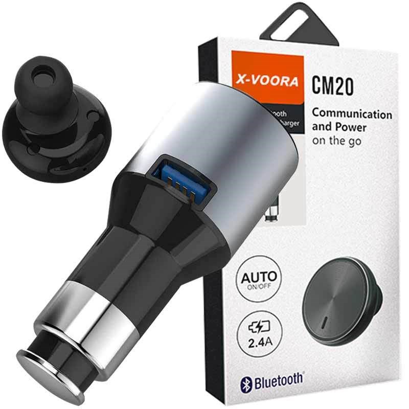X-Voora CM20 Bluetooth Kulaklık 2.4A Araç Şarjlı