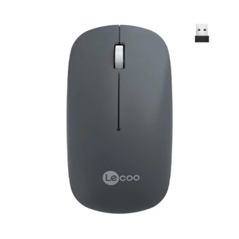Lecoo WS214 Kablosuz 1200DPI 3 Tuşlu Optik Mouse Gri
