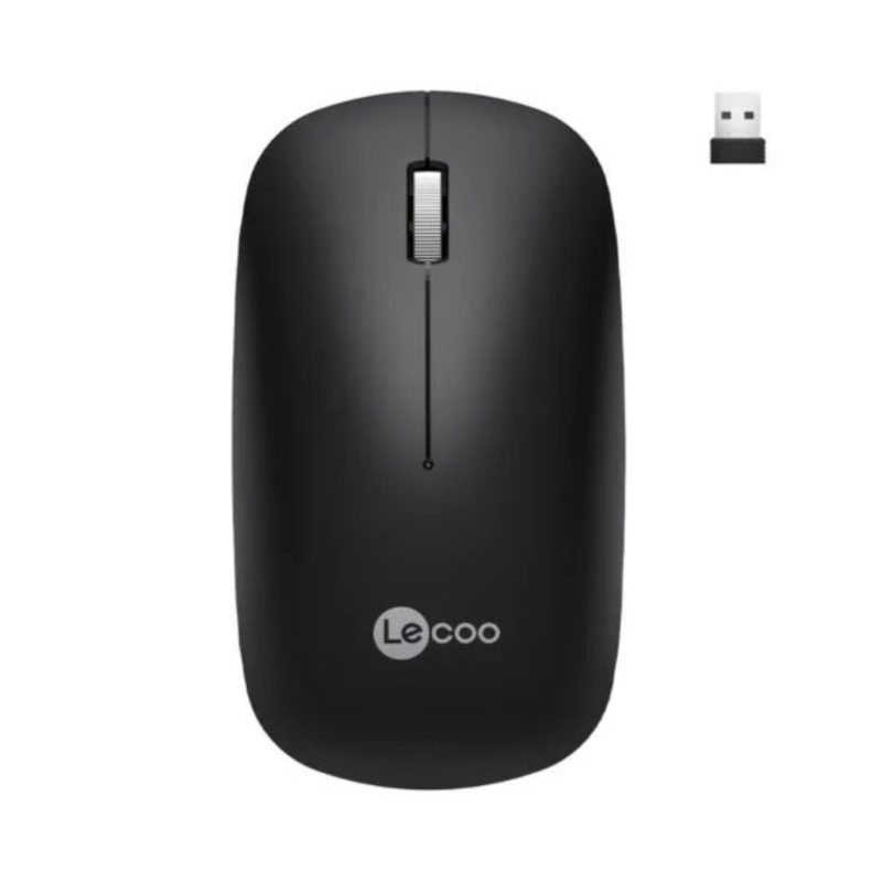 Lecoo WS214 Kablosuz 1200DPI 3 Tuşlu Optik Mouse Siyah